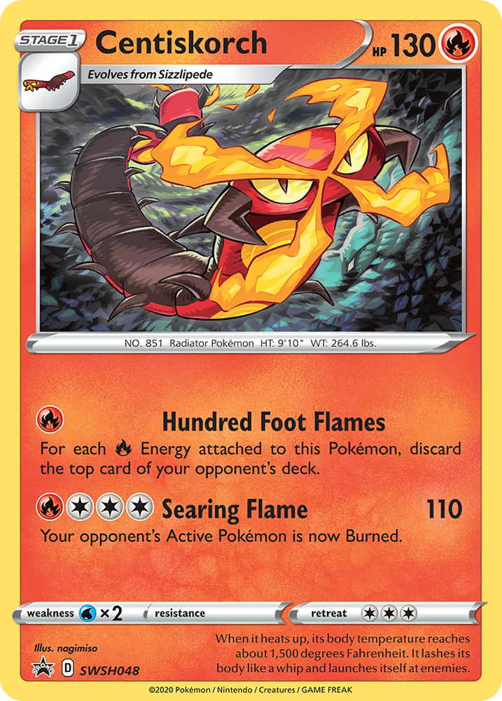 Centiskorch (SWSH048) [Sword & Shield: Black Star Promos] Pokémon
