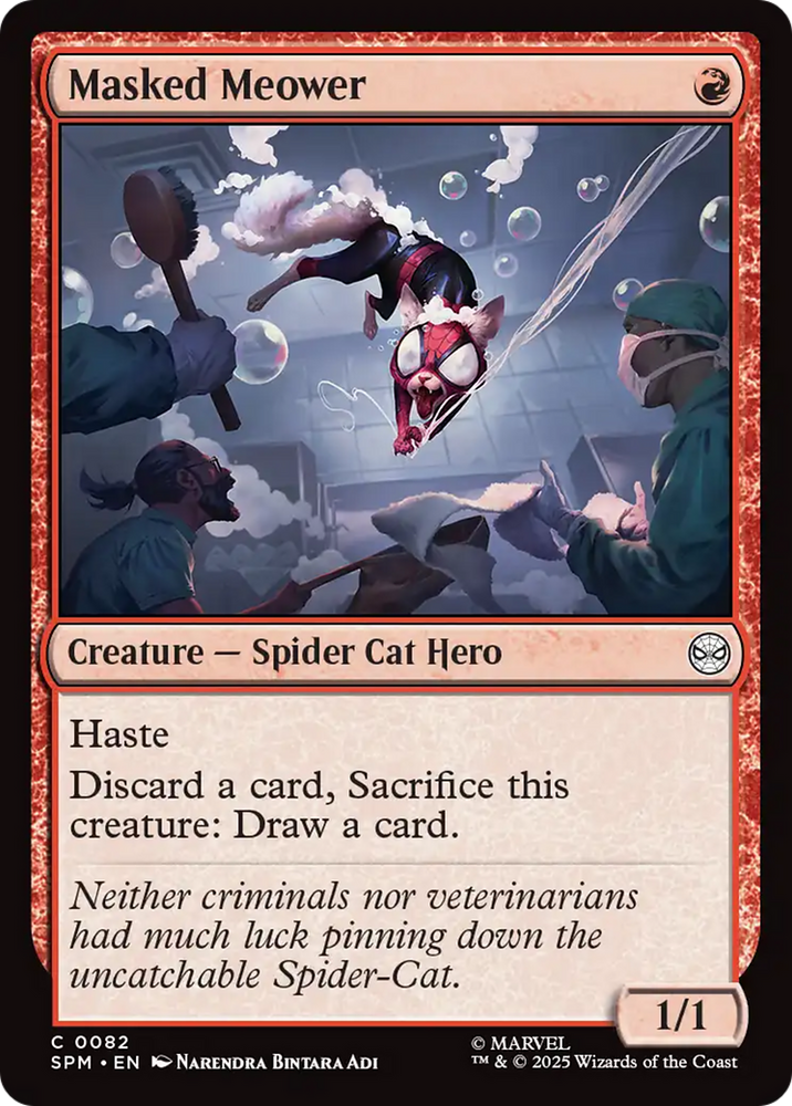 Masked Meower [Marvel's Spider-Man] Magic: The Gathering