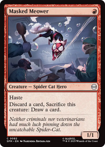Masked Meower [Marvel's Spider-Man] Magic: The Gathering