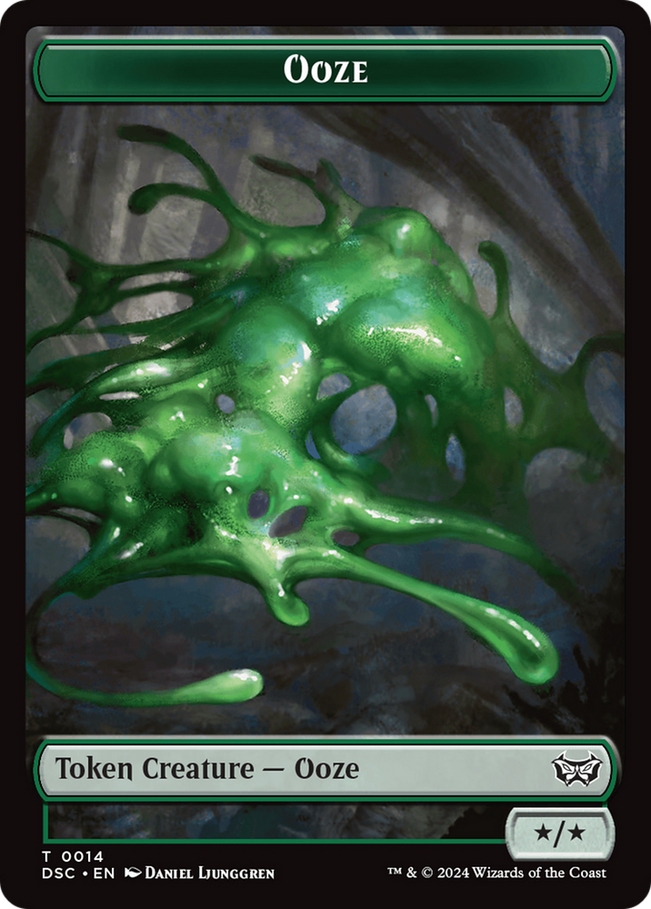 Insect (0011) // Ooze (0014) Double-Sided Token [Duskmourn: House of Horror Commander Tokens] Magic: The Gathering
