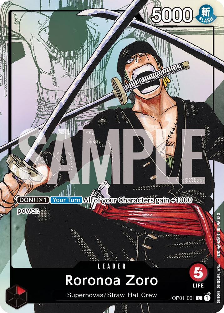 Roronoa Zoro (Alternate Art) [One Piece Promotion Cards] Bandai