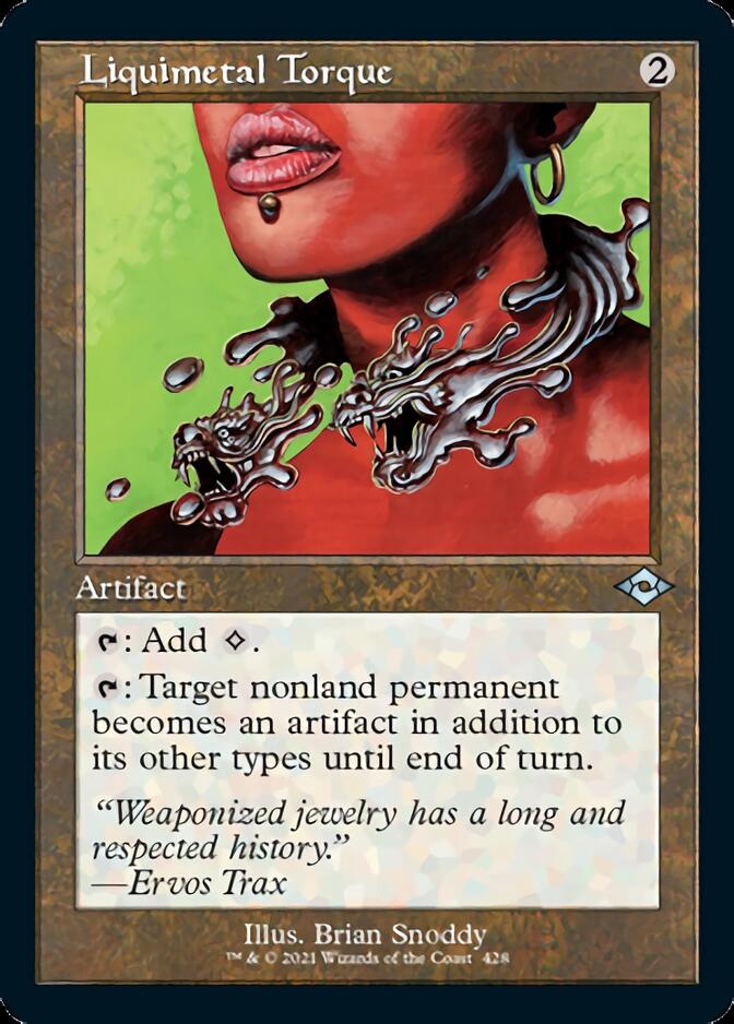 Liquimetal Torque (Retro Foil Etched) [Modern Horizons 2] Magic: The Gathering