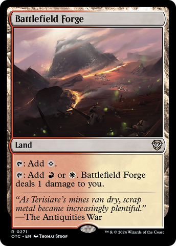 Battlefield Forge [Outlaws of Thunder Junction Commander] Magic: The Gathering