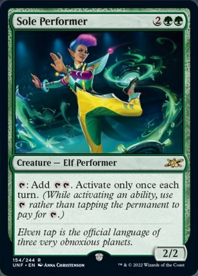 Sole Performer [Unfinity] Magic: The Gathering