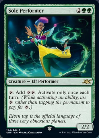 Sole Performer [Unfinity] Magic: The Gathering