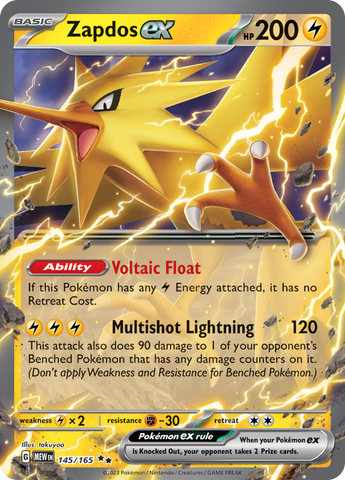 Zapdos ex (145/165) [Scarlet & Violet 151] Pokémon