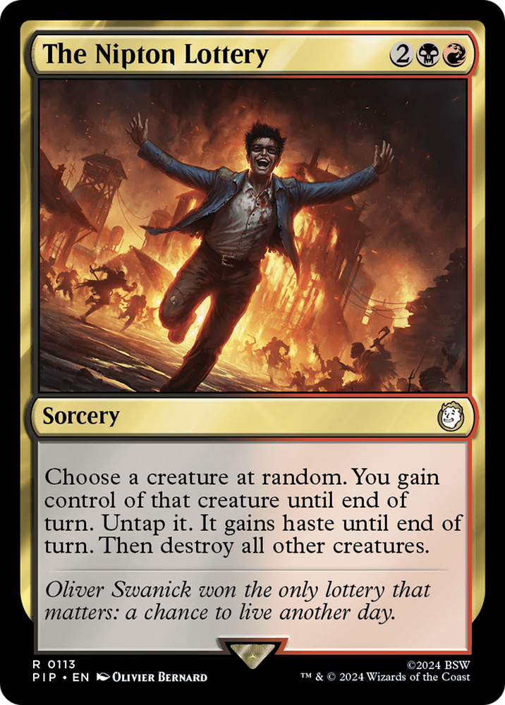 The Nipton Lottery [Fallout] Magic: The Gathering