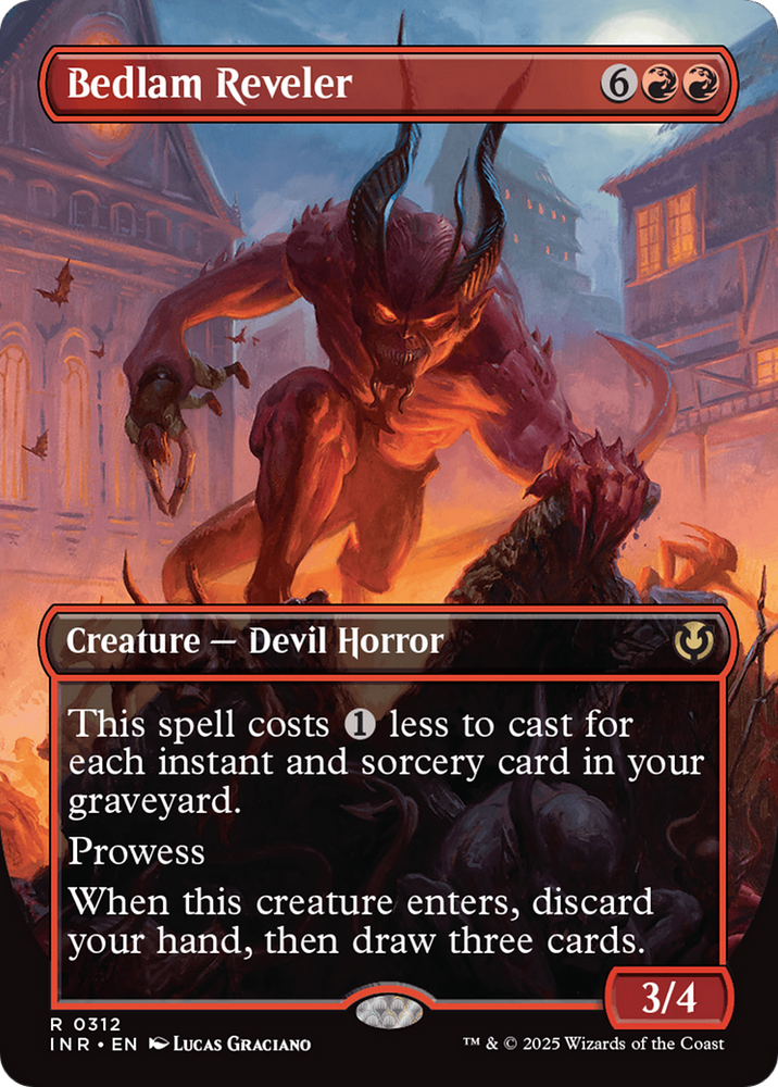Bedlam Reveler (Borderless) [Innistrad Remastered] Magic: The Gathering