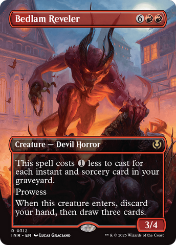 Bedlam Reveler (Borderless) [Innistrad Remastered] Magic: The Gathering