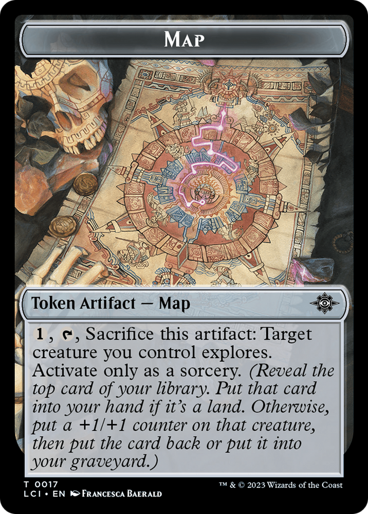 Map Token [The Lost Caverns of Ixalan Tokens] Magic: The Gathering