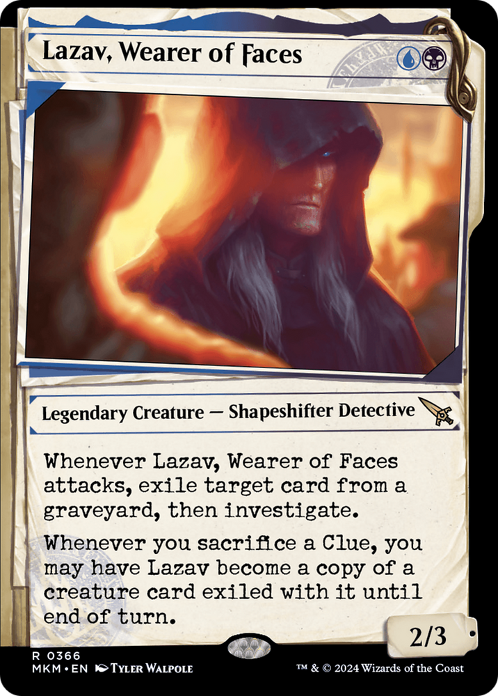Lazav, Wearer of Faces (Showcase) (0366) [Murders at Karlov Manor] Magic: The Gathering