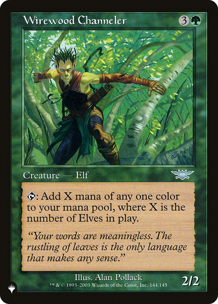 Wirewood Channeler [The List] Magic: The Gathering