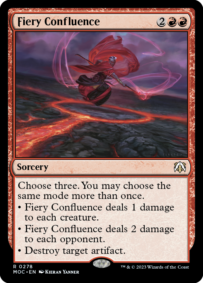 Fiery Confluence [March of the Machine Commander] Magic: The Gathering