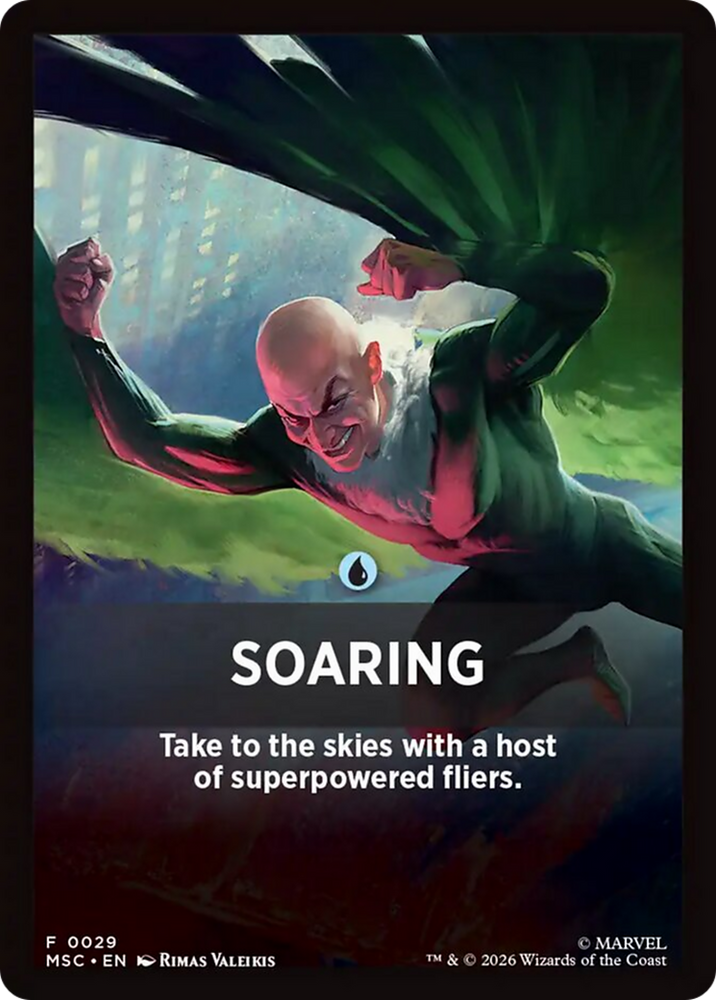 Soaring Theme Card [Marvel Super Heroes Commander] Magic: The Gathering