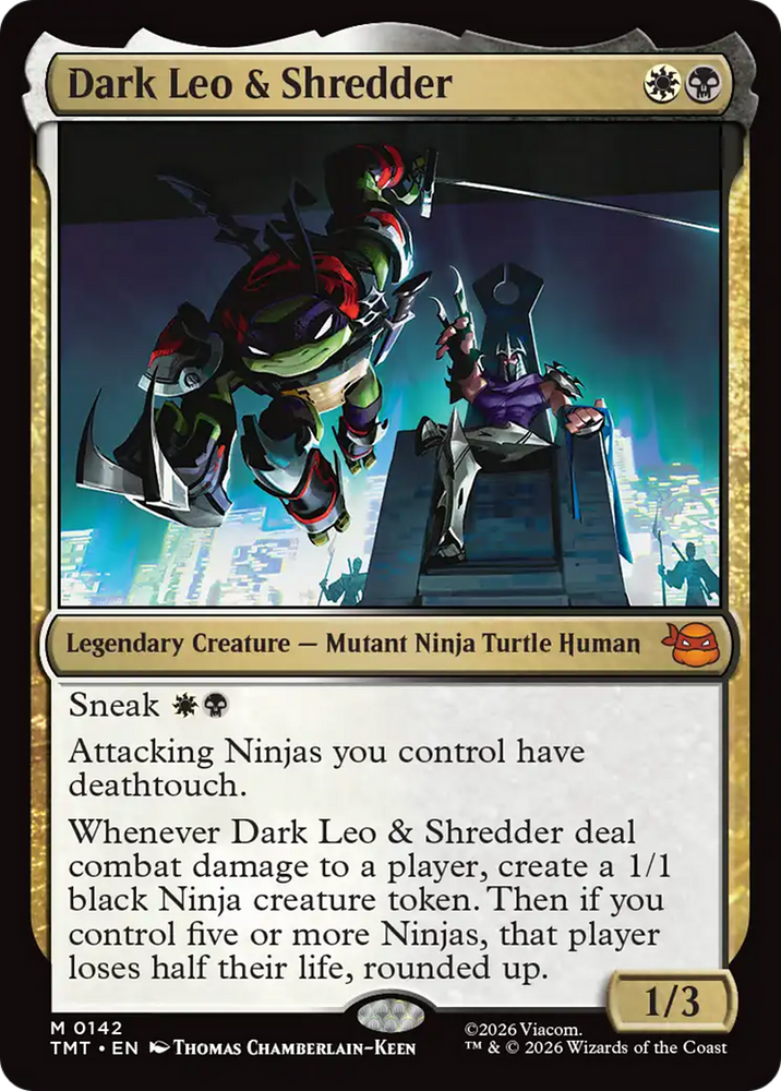Dark Leo & Shredder [Teenage Mutant Ninja Turtles] Magic: The Gathering