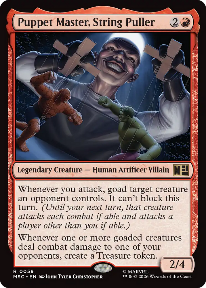 Puppet Master, String Puller [Marvel Super Heroes Commander] Magic: The Gathering