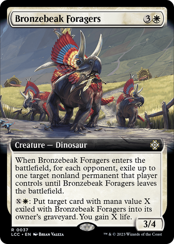Bronzebeak Foragers (Extended Art) [The Lost Caverns of Ixalan Commander] Magic: The Gathering