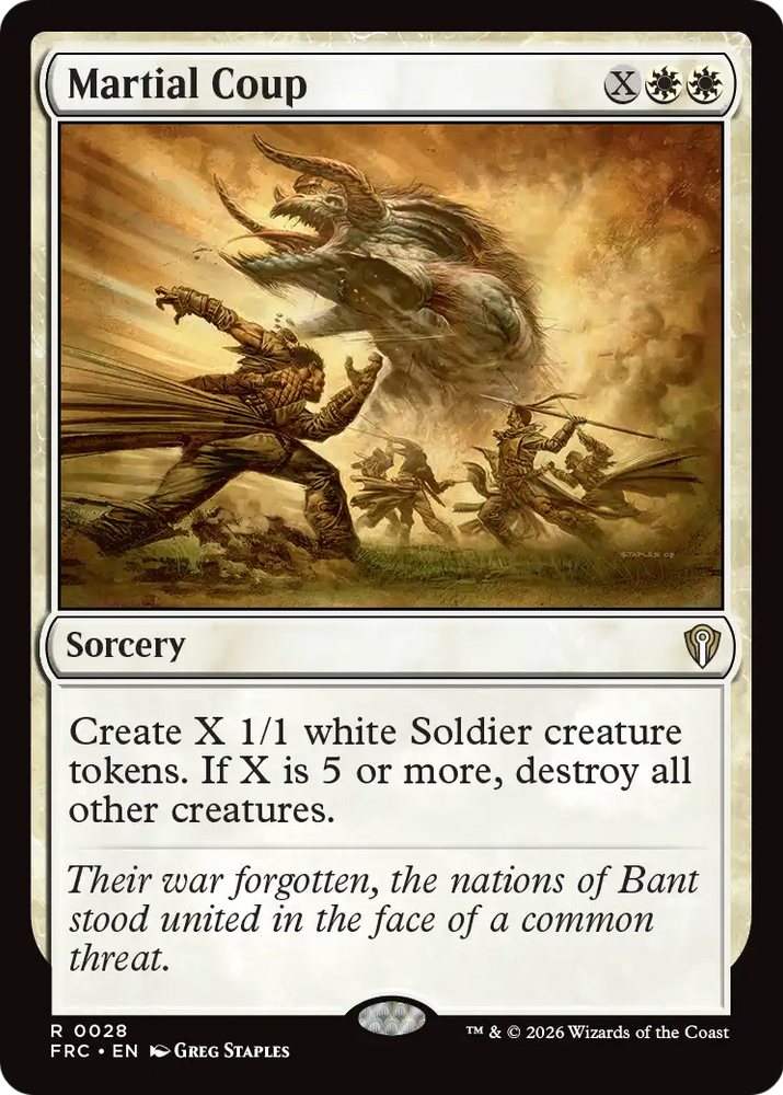 Martial Coup [Reality Fracture Commander] Magic: The Gathering