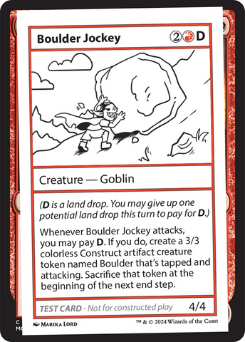 Boulder Jockey [Mystery Booster 2 Playtest Cards] Magic: The Gathering