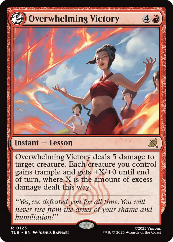 Overwhelming Victory [Avatar: The Last Airbender: Eternal-Legal] Magic: The Gathering