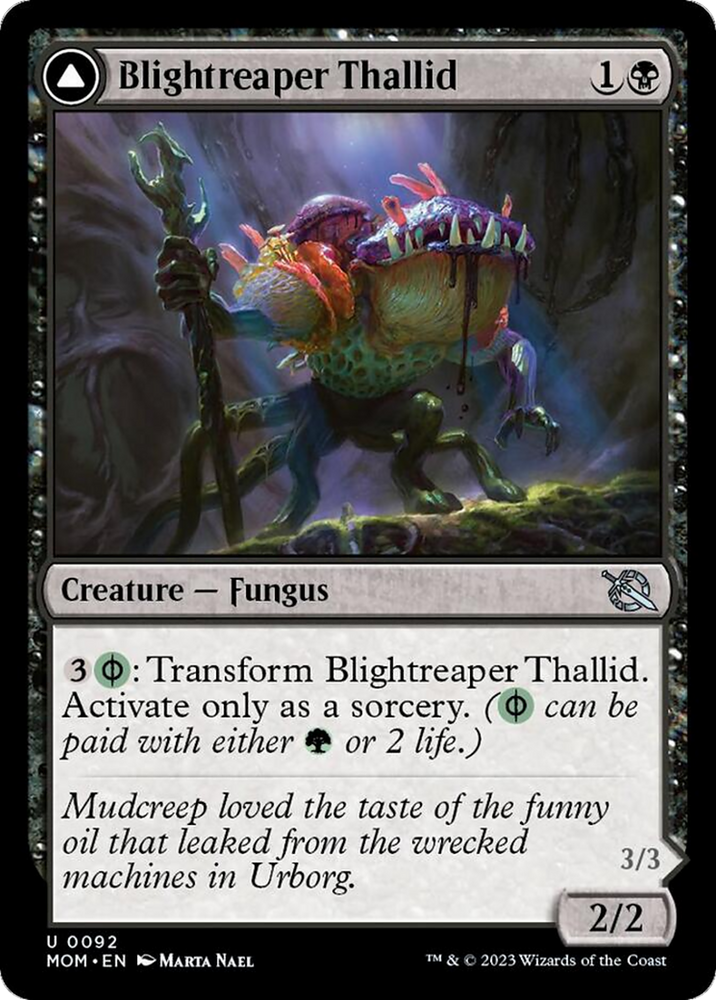 Blightreaper Thallid // Blightsower Thallid [March of the Machine] Magic: The Gathering