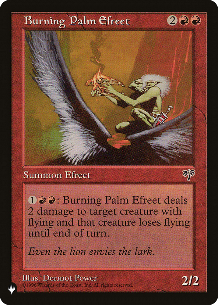 Burning Palm Efreet [The List] Magic: The Gathering