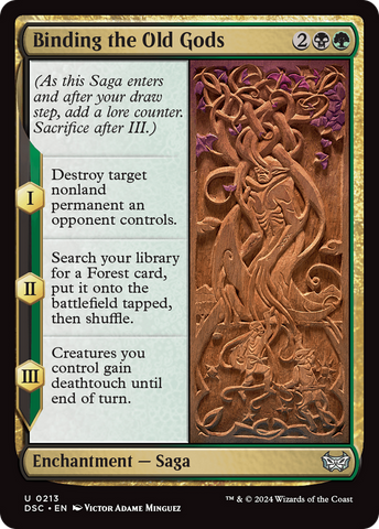 Binding the Old Gods [Duskmourn: House of Horror Commander] Magic: The Gathering