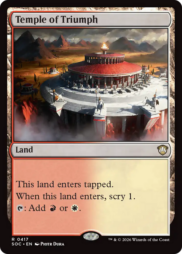 Temple of Triumph [Secrets of Strixhaven Commander] Magic: The Gathering