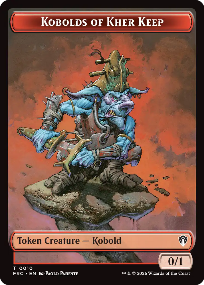 Kobolds of Kher Keep // Map Double-Sided Token [Reality Fracture Commander Tokens] Magic: The Gathering