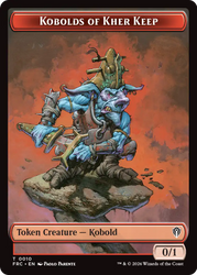 Kobolds of Kher Keep // Map Double-Sided Token [Reality Fracture Commander Tokens] Magic: The Gathering