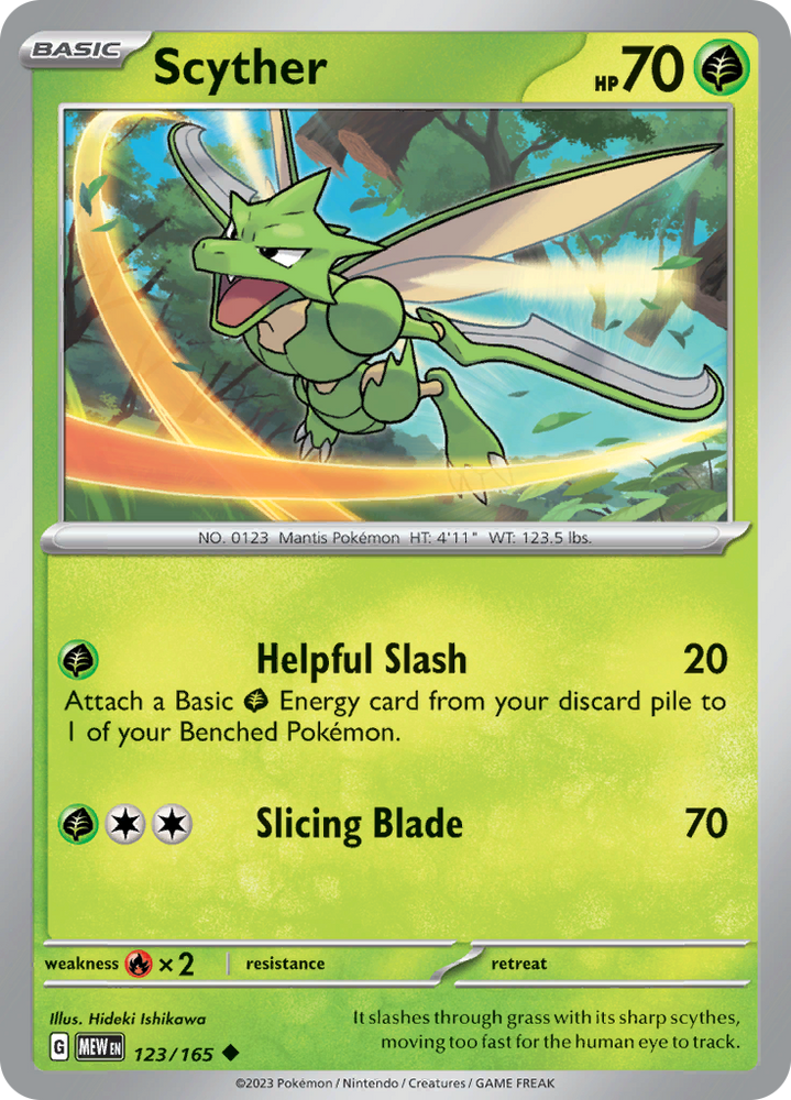 Scyther (123/165) [Scarlet & Violet 151] Pokémon