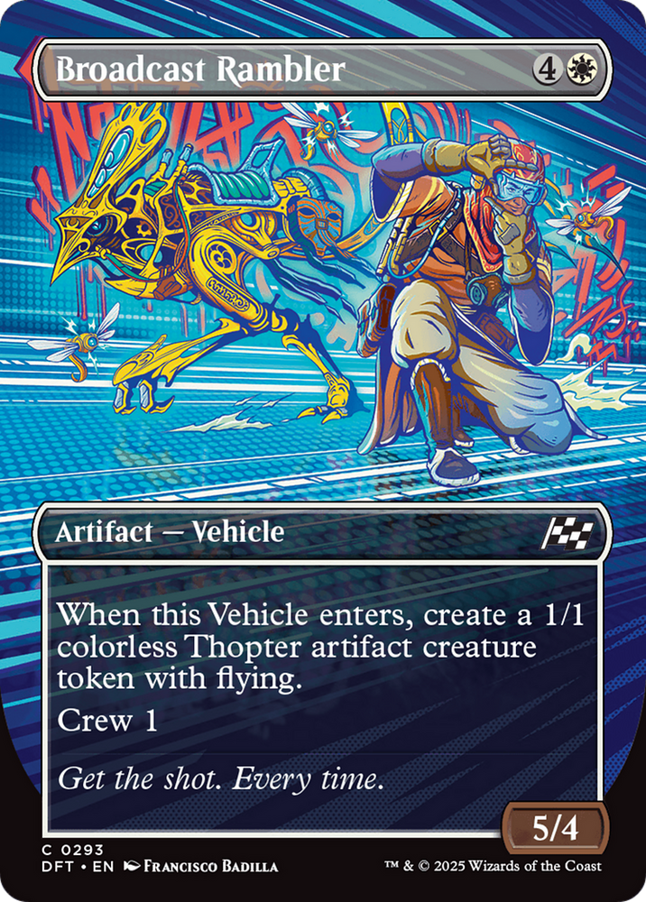 Broadcast Rambler (Borderless) [Aetherdrift] Magic: The Gathering