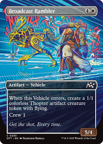 Broadcast Rambler (Borderless) [Aetherdrift] Magic: The Gathering
