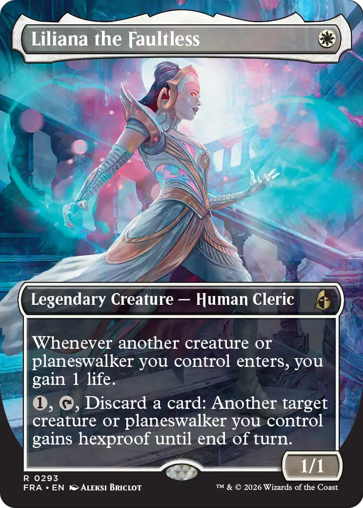 Liliana the Faultless (Borderless) [Reality Fracture] Magic: The Gathering