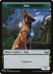 Shapeshifter // Dog Double-Sided Token [The List] Magic: The Gathering