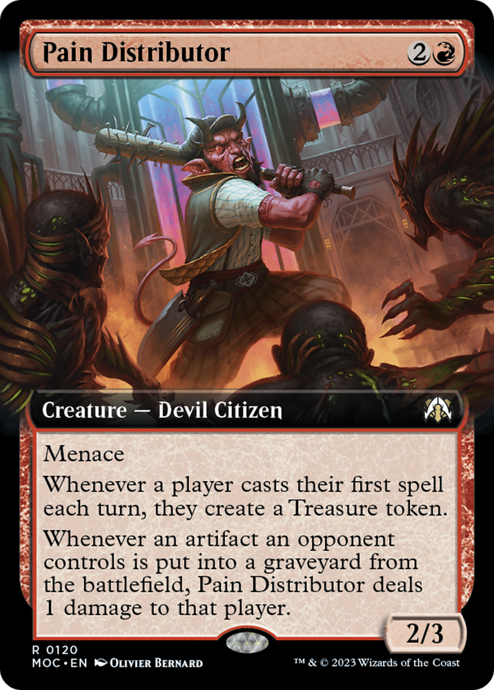 Pain Distributor (Extended Art) [March of the Machine Commander] Magic: The Gathering