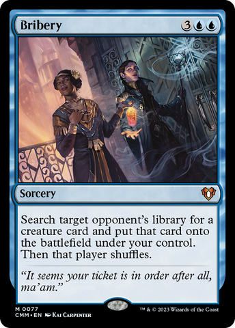 Bribery [Commander Masters] Magic: The Gathering