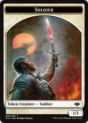 Soldier (004) // Construct (017) Double-Sided Token [Modern Horizons Tokens] Magic: The Gathering