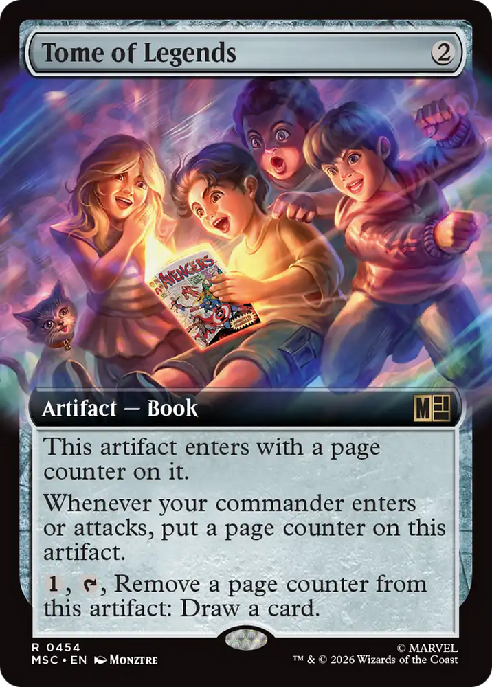 Tome of Legends (Extended Art) [Marvel Super Heroes Commander] Magic: The Gathering