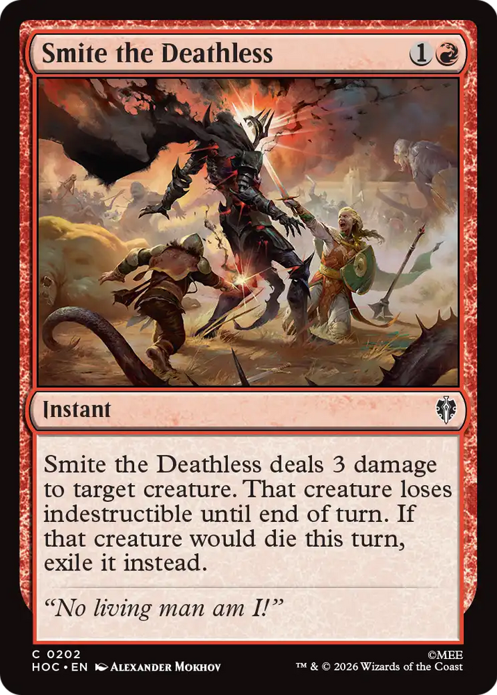Smite the Deathless [The Hobbit: Eternal-Legal] Magic: The Gathering