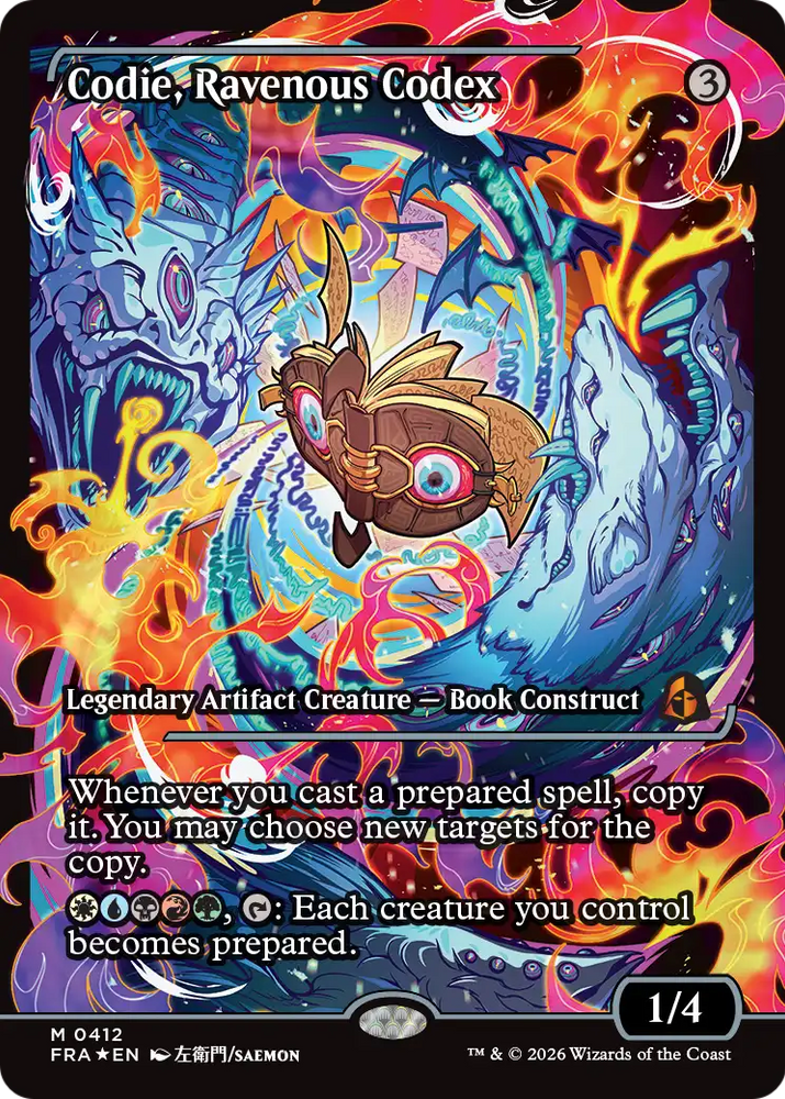 Codie, Ravenous Codex (Showcase) [Reality Fracture] Magic: The Gathering