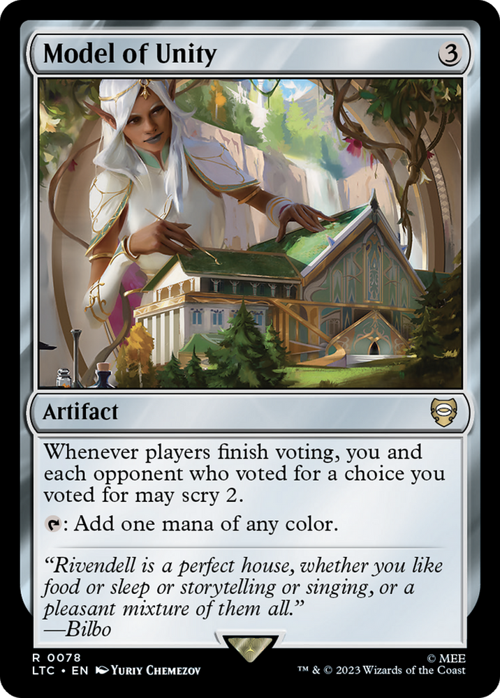 Model of Unity [The Lord of the Rings: Tales of Middle-Earth Commander] Magic: The Gathering