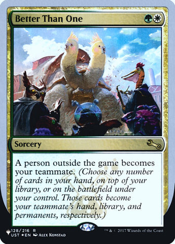 Better Than One (Unfinity Foil Edition) [The List] Magic: The Gathering