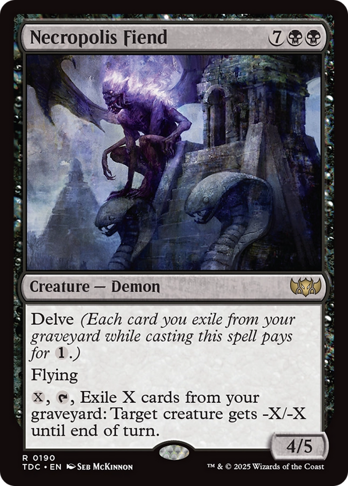 Necropolis Fiend [Tarkir: Dragonstorm Commander] Magic: The Gathering