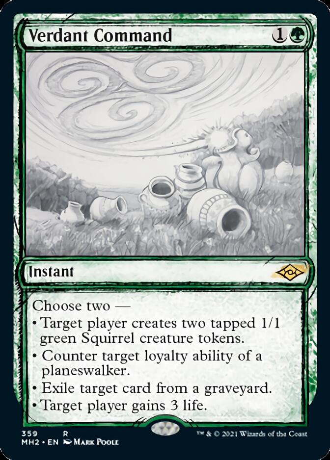 Verdant Command (Sketch) [Modern Horizons 2] Magic: The Gathering