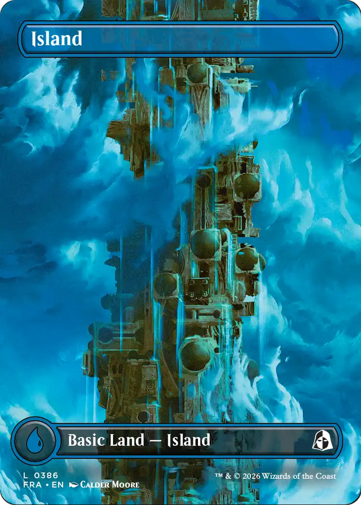 Island (Borderless) (0386) [Reality Fracture] Magic: The Gathering