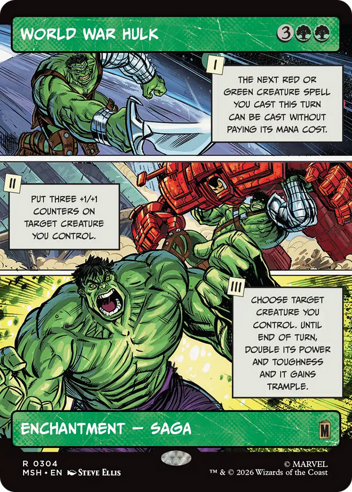 World War Hulk (Borderless) [Marvel Super Heroes] Magic: The Gathering
