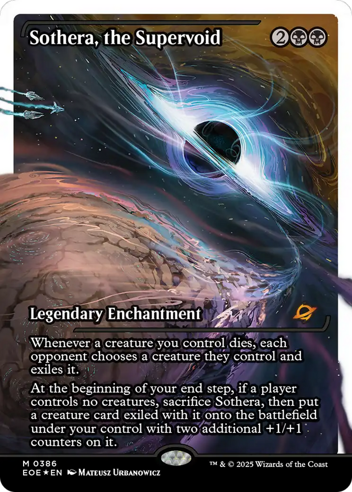 Sothera, the Supervoid (Fracture Foil) [Edge of Eternities] Magic: The Gathering