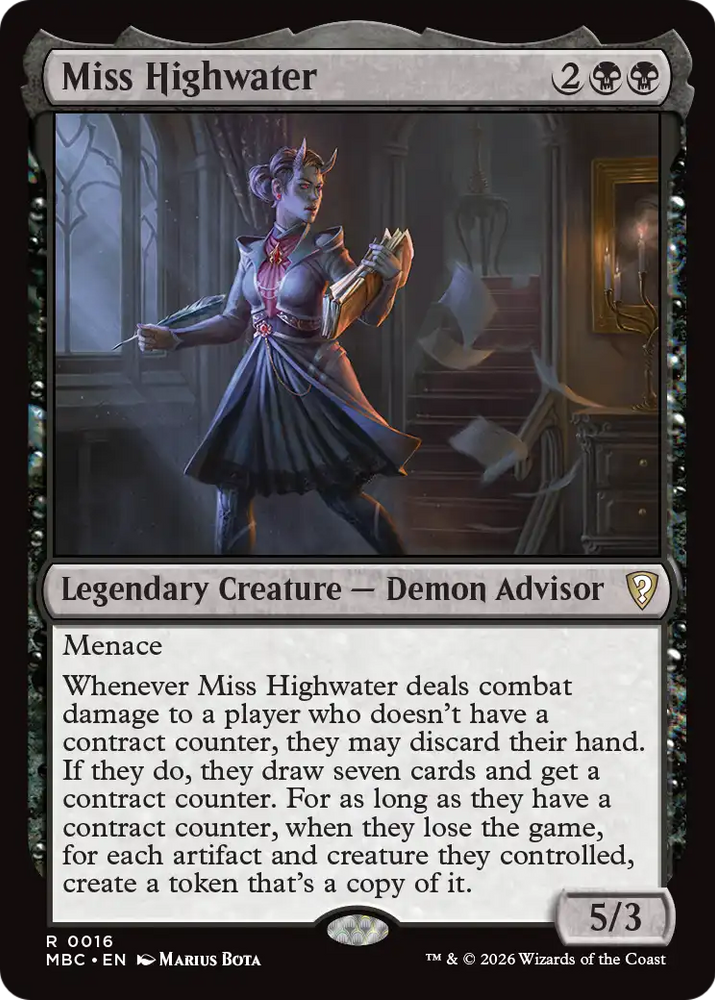 Miss Highwater [Mystery Booster: Commander Edition] Magic: The Gathering