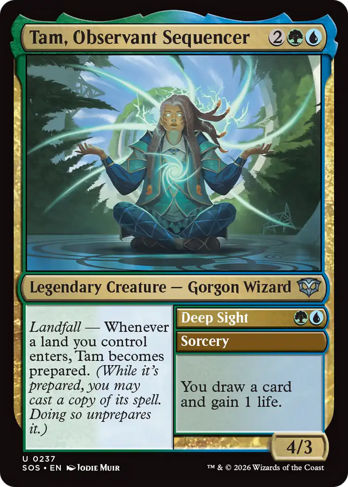 Tam, Observant Sequencer [Secrets of Strixhaven] Magic: The Gathering